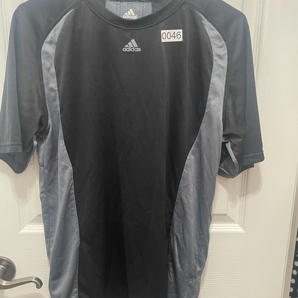 Adidas short sleeve shirt blue gray - Picture 13 of 13